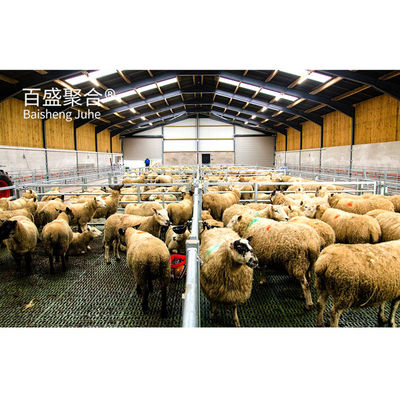 금속 건물 쇠 구조물 소 소 덤불 / 양 덤불 / 돼지 집