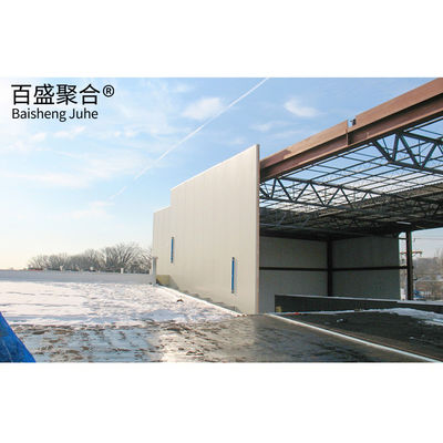 지붕 트러스 디자인 및 볼트 연결과 함께 Prefab 창고 철강 구조 작업실