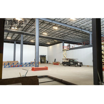 지붕 트러스 디자인 및 볼트 연결과 함께 Prefab 창고 철강 구조 작업실