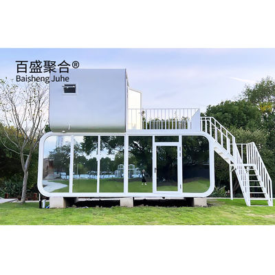 부엌과 함께 맞춤형 현대 철도 휴대용 우주 캡슐 하우스 40ft Prefab 컨테이너 하우스