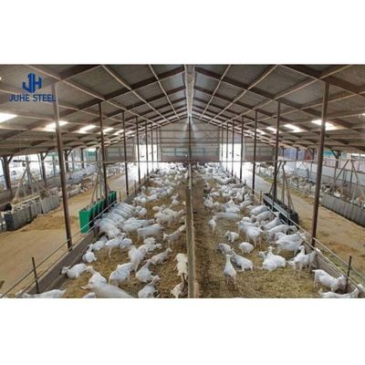 ISO9001 2008/CE/BV 인증 현대 조류 농장 가벼운 철강 구조 닭집