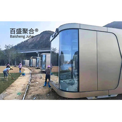 스틸 프리팩 모듈형 2023 우주 캡슐 가정/호텔/하우스 풍경 장식