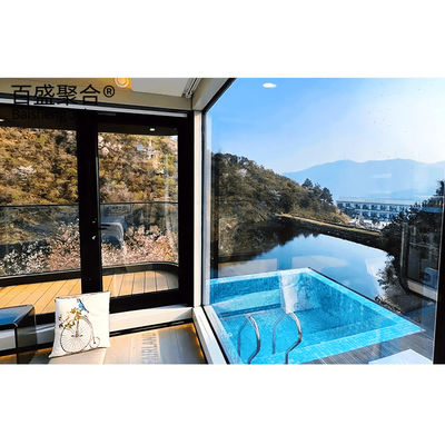 캠핑 게스트 하우스 철강 구조 호텔용 우주 캡슐