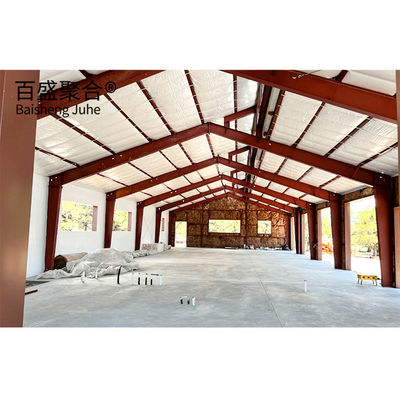 상업용 쉐드 붉은 철강 철강 빌딩 키트 저탄소 철강 Q235 Q345