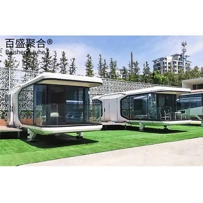 운송 및 화물 우주 캡슐 생활에 20ft 평면 포장 컨테이너 하우스 단순화