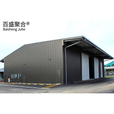 큰 스펜 스틸 공간 프레임 구조 H 스틸 기둥과 함께 사무실 Prefab 워크샵
