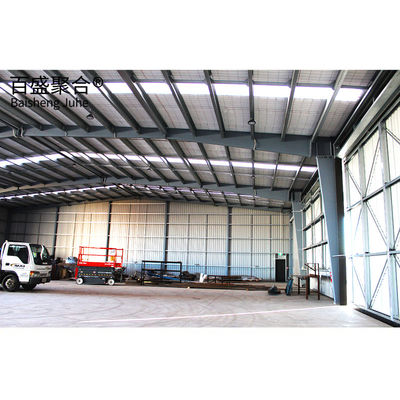 큰 스펜 스틸 공간 프레임 구조 H 스틸 기둥과 함께 사무실 Prefab 워크샵