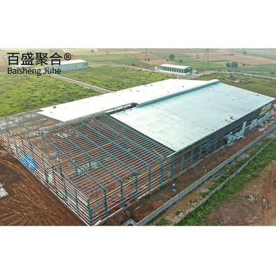 낮은 탄소 Q235B/Q345B 오피스 호텔 워크샵 창고용 철강 구조 건물