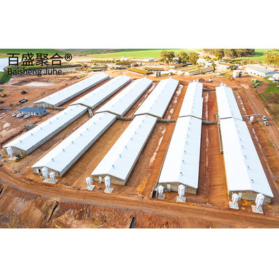 Q345 Q235 Light Steel Structure For Goat Farming Shed And Cow Cattle Building 가축 농장 및 소축물 건물에 대한 가벼운 철강 구조