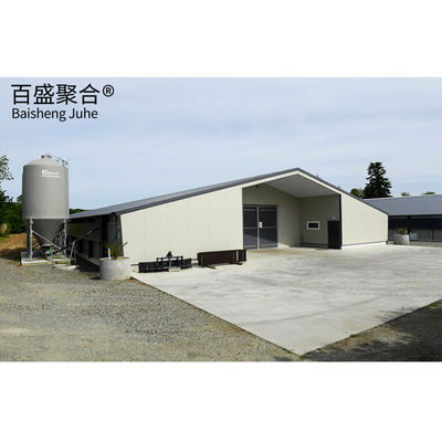 Q345 Q235 Light Steel Structure For Goat Farming Shed And Cow Cattle Building 가축 농장 및 소축물 건물에 대한 가벼운 철강 구조