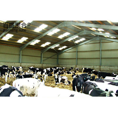 Q345 Q235 Light Steel Structure For Goat Farming Shed And Cow Cattle Building 가축 농장 및 소축물 건물에 대한 가벼운 철강 구조