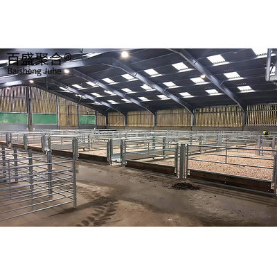 Q345 Q235 Light Steel Structure For Goat Farming Shed And Cow Cattle Building 가축 농장 및 소축물 건물에 대한 가벼운 철강 구조