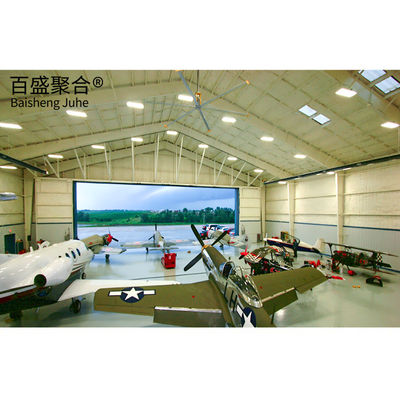 Wind Resistant Prefab Steel Structure Personal Jet Hangar For Wareshouse Storage (바람에 저항하는 전공제철 구조물 개인 제트 하거)
