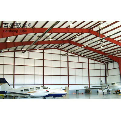 Wind Resistant Prefab Steel Structure Personal Jet Hangar For Wareshouse Storage (바람에 저항하는 전공제철 구조물 개인 제트 하거)