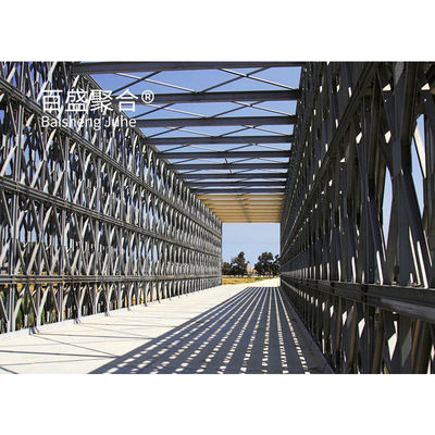 진열판 철강 구조 다리 Q355 / 350 등급 / ASTM A992 휴대용 철강 다리