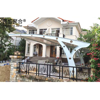 막 직물 방수 자동차 튼튼한 자동차 주차 쉐이드 워크샵 강철 구조 OEM ODM