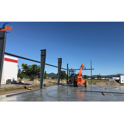 가벼운 무게 Prefab Steel Structure 가스 스테이션 건설